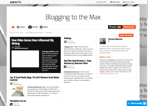 Blogging to the max